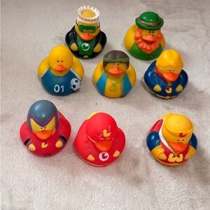 Colorful Rubber Duck set of 8 . Great for Jeep owners